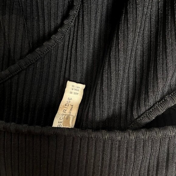 BEC + BRIDGE Dark Instinct Midi Dress in Black Size US 6 - Picture 6 of 10